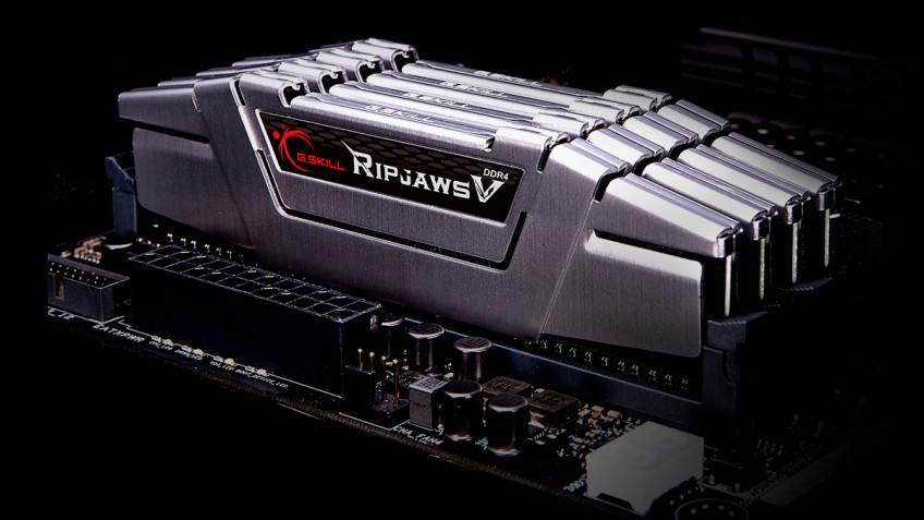 G.Skill Ripjaws V 3200 МГц CL 14 (14000 рублей за комплект 2х 8 ГБ). Иллюстрация: Какую оперативную память DDR4 выбрать для ПК: советы по выбору ОЗУ для компьютера