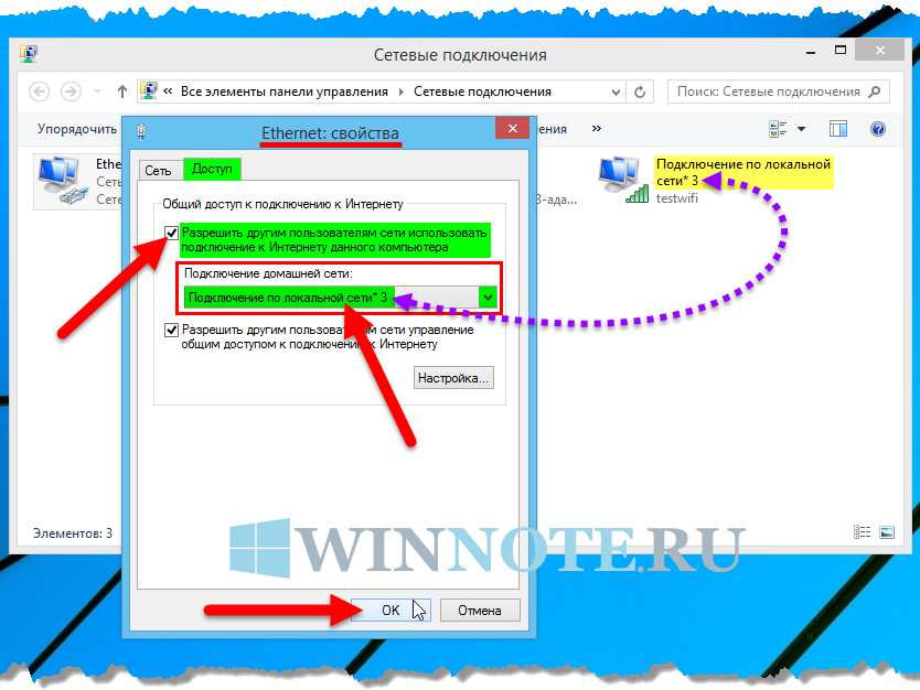 Иллюстрация: Точка доступа Windows 8