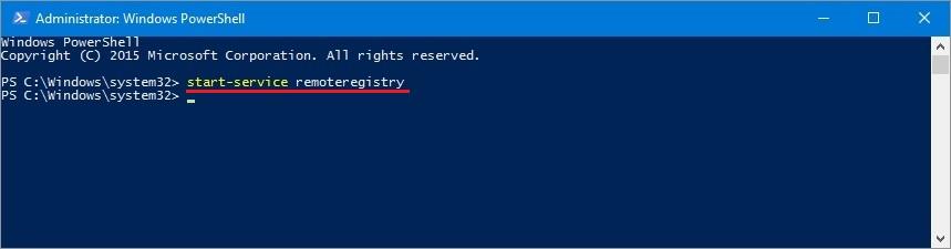 Запуск службы в Powershell