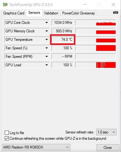 Замеры видеокарты AMD Radeon R8 M365DX