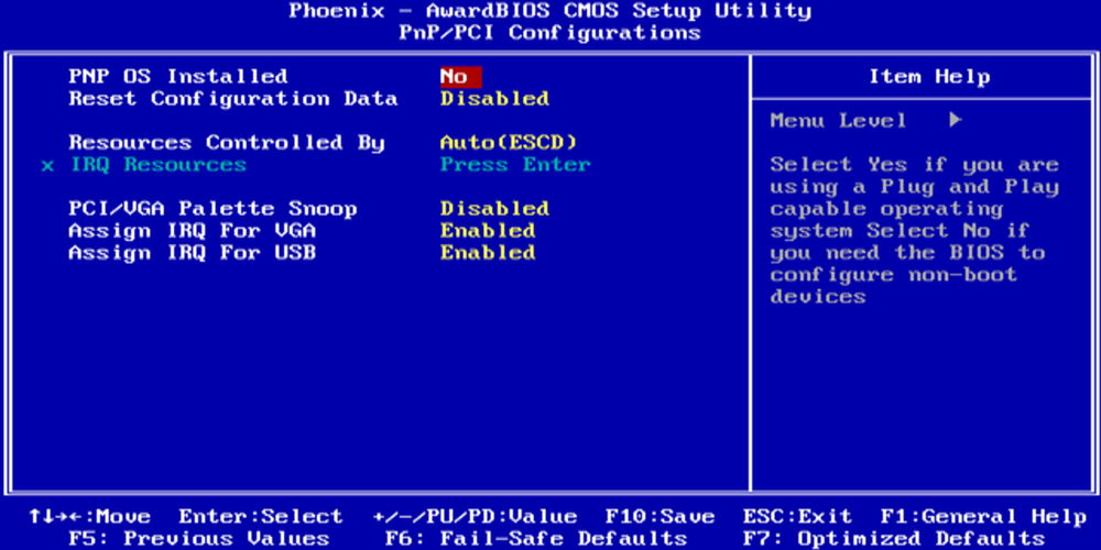 BIOS системы Phoenix