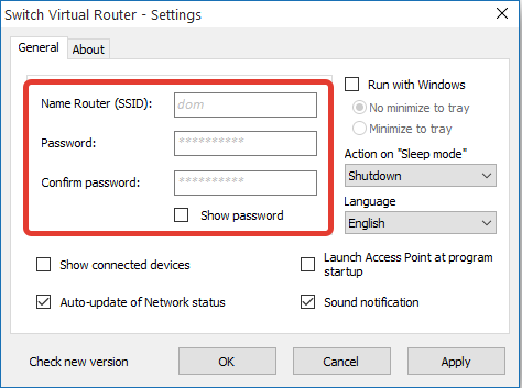 Программа Switch Virtual Router