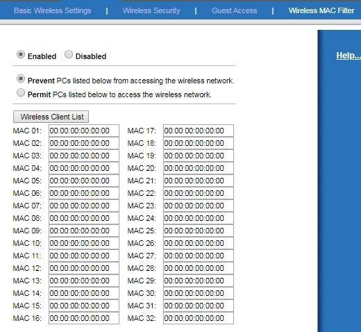 Роутер Linksys E1200: настройка, блокировка Web-адресов и устройств по MAC адресу