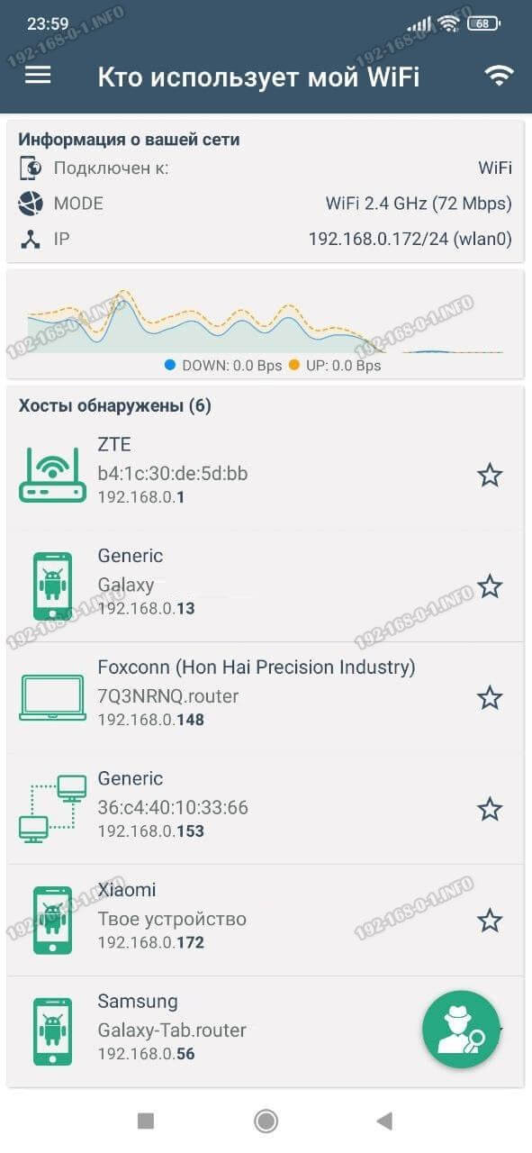 сколько устройств подключено к Wi-Fi