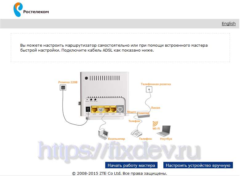 Иллюстрация: Обзор модема ZXHN H108N: описание, характеристики, настройка и отзывы