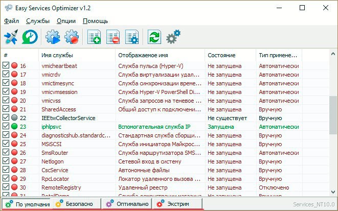 Easy Service Optimizer Изи сервис оптимайзер