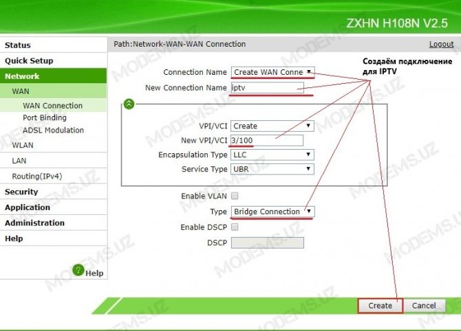 Иллюстрация: Обзор модема ZXHN H108N: описание, характеристики, настройка и отзывы